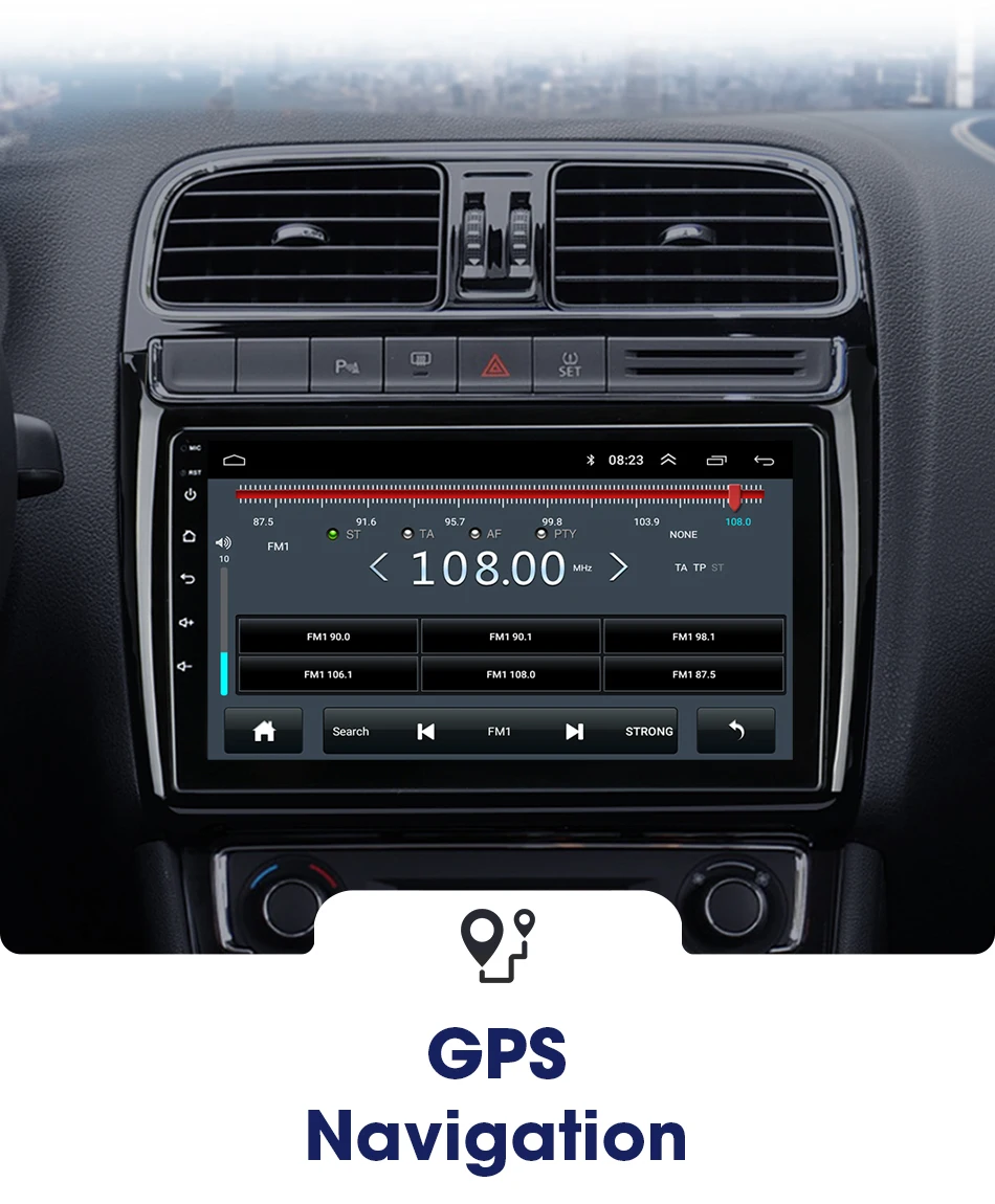 Android 2G+ 3 2G Автомагнитола для Volkswagen VW POLO 2008- 9 дюймов 4G NET+ WiFi RDS DSP видео Аудио мультимедиа 2 Din Автомобильный dvd-плеер