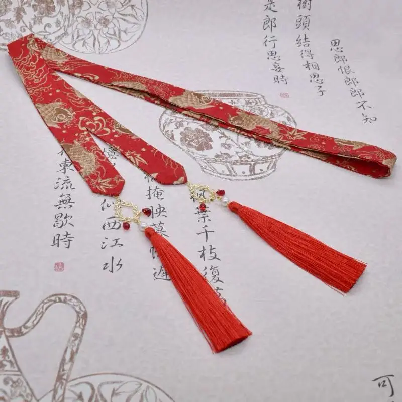 1 Wan серия moss, китайский ветер hanfu повязка для волос с кисточками ancienter головной убор hanfu cos аксессуары для волос - Цвет: 1