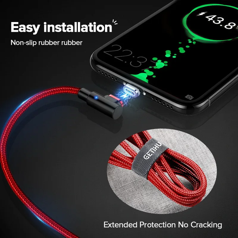 Moucit 2.5A Быстрый Магнитный кабель для iPhone 6S X XS XR 7 Быстрый миниатюрный usb-порт зарядное устройство Тип C магнит Android шнур телефонный кабель для телефона