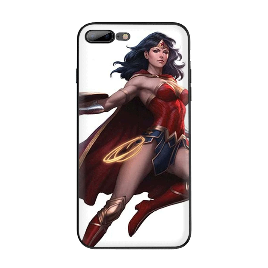 Чехол для телефона Wonder Woman Comics iPhone 7 8 6 6s Plus 11 Pro XR X XS Max роскошная задняя крышка