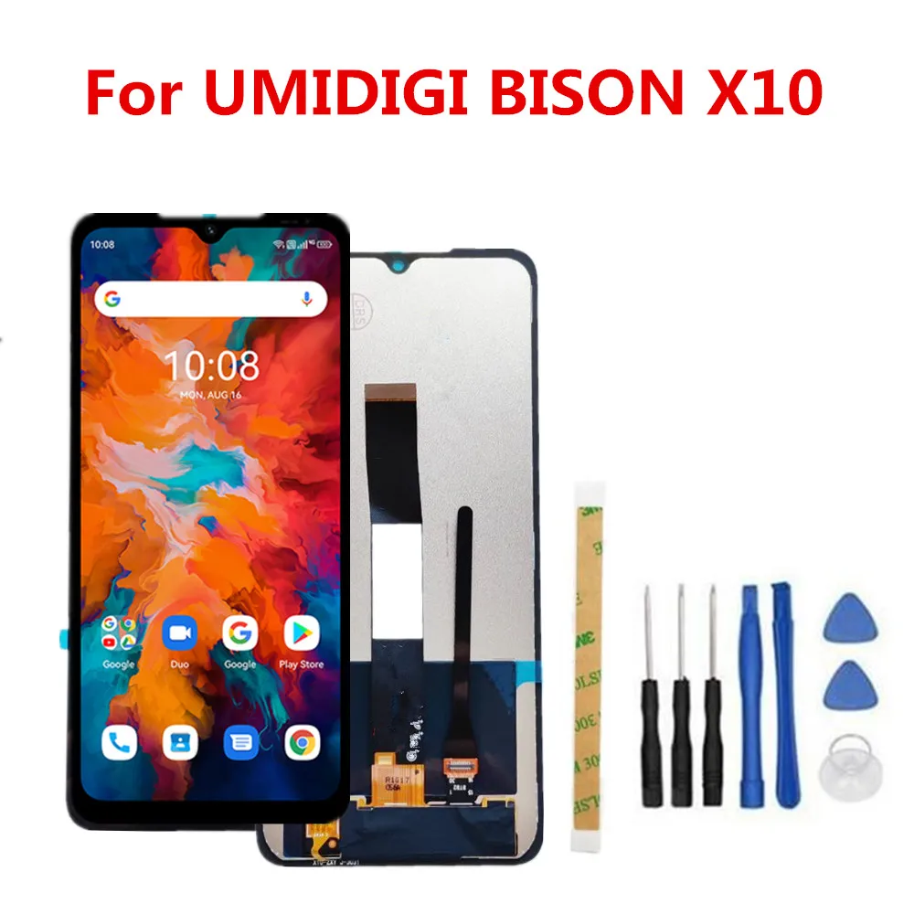 

Новый оригинальный ЖК-дисплей в сборе для сотового телефона UMI UMIDIGI BISON X10 дигитайзер сенсорный экран стеклянная панель запасные части