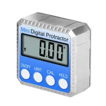 SOLLED 360 Gradi Mini Digital Inclinometro Livello Elettronico Goniometro Angolo di Righello di Misurazione Gauge Meter Finder con il Magnete