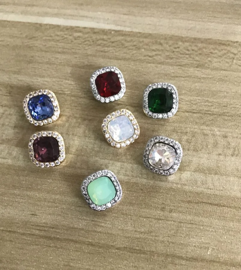 

new colorful crytal button for luxurious cashmere coat,sweater cloth , skirt, dress 5 pieces a lot