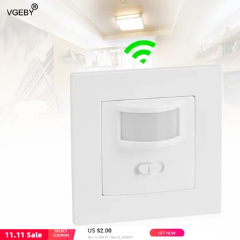 

Infrared PIR Motion Sensor Light Switch Recessed Wall Lamp On/Off and PIR Switch Light Bulb Switch Assortment Wholesale