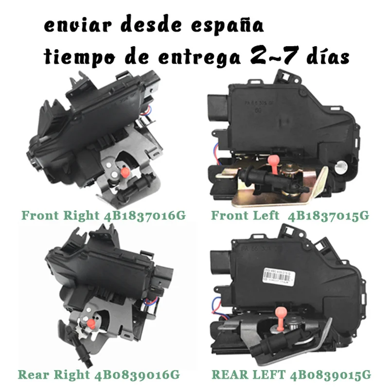 Привод защелки дверного замка передний задний левый и правый для 4B1837015G 4B1837016G