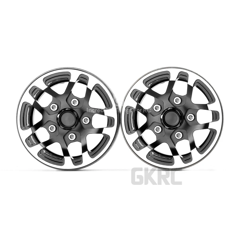 Gkrc Rc Рок Гусеничный металлический обод колеса 1,9 дюймов Beadlock для 1/10 осевой Scx10 90046 Tamiya Cc01 D90 D110 Vs4 Tf2 Traxxas Trx-4