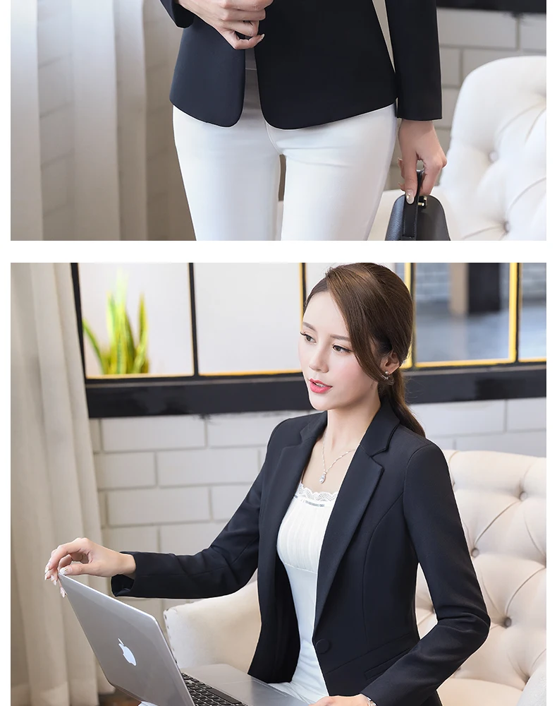 herfst kleine pak vrouwelijke korte paragraaf lange mouwen nieuwe pak тонкая Деловая одежда jas lente Slim Wilde vrouwen lente