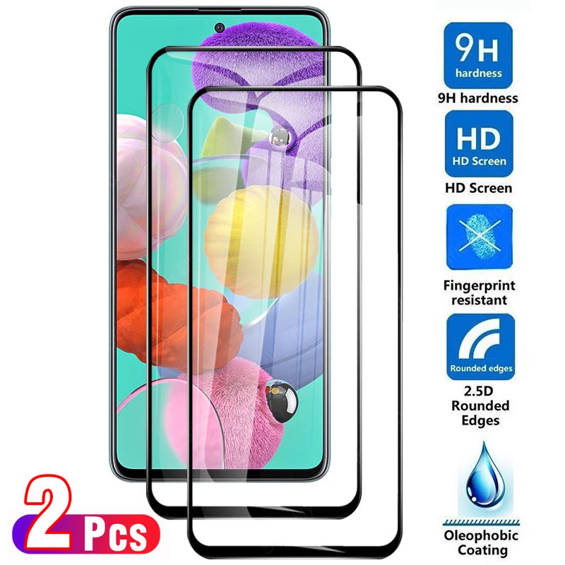 mobile tempered glass 2pcs Full Protective tempered glass For Samsung Galaxy A51 M51 screen protector on a 51 m5 5 a5 1 tampered tempred temper glasd phone screen cover