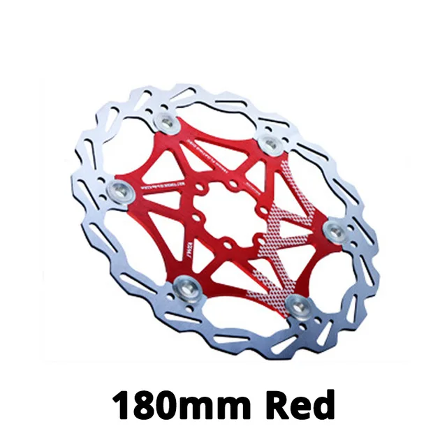 180mm Red VXM тормозной ротор 6 Болт диск 160 мм 180 мм 203 мм MTB горный велосипед плавающий диск Аксессуары совместимый RT86 RT56 RT26 - Цвет: 180mm Red