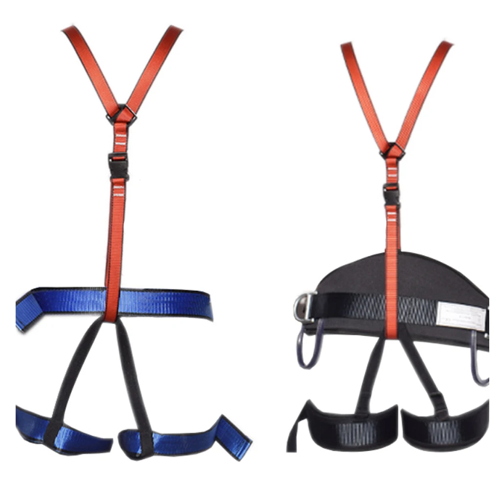 Adjustable Rock Tree Climbing Harness Chest Ascender Shoulder Strap Belt