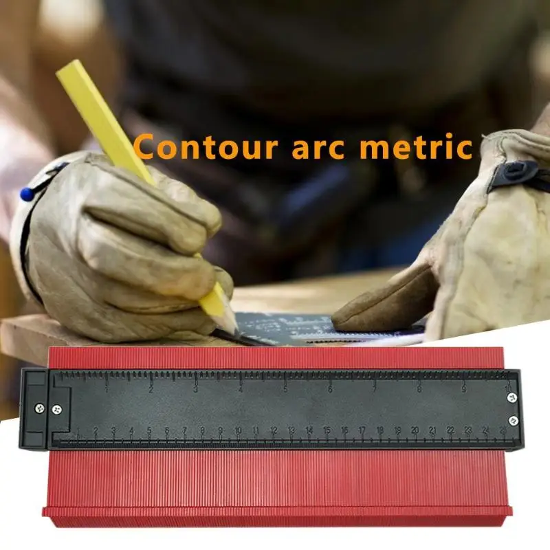  10inch Multi-functional Woodworking Copy Contour Plastic Profile Gauge Excellent ABS Plastics Prolo