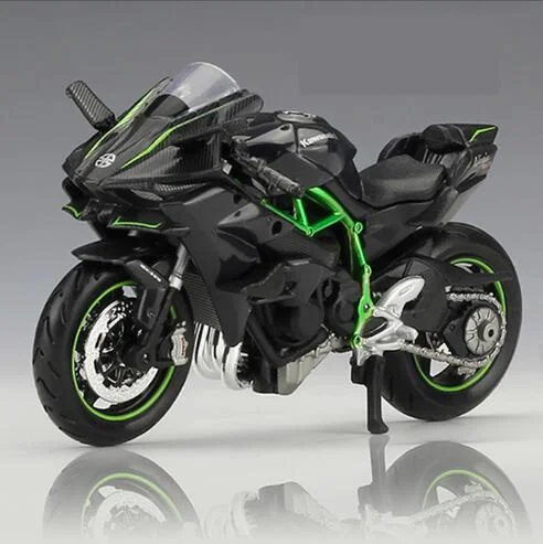 1:12 KAWASAKI NINJA H2 R мотоцикл Maisto литой под давлением сплав модель игрушки черный