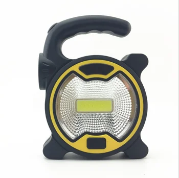 

1pcs Portable COB Work Lamp LED Lantern Waterproof Emergency Spotlight Rechargeable Floodlight for Camping Light Black