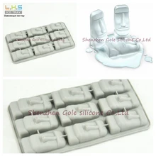 500 шт./лот форма в виде статуи силиконовая форма инструменты для приготовления пищи формочки для печенья формы для льда лотки для мороженого инструменты для мороженого силиконовая форма для льда