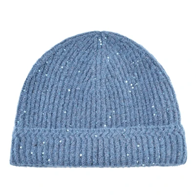 Blue3 TQMSMY трикотажная шерстяная круглая шапочка Женская модная вязаная шапочка из блесток Женская осенне-зимняя теплая шапочки для девочек Повседневная шапка TMB20 - Цвет: Blue3