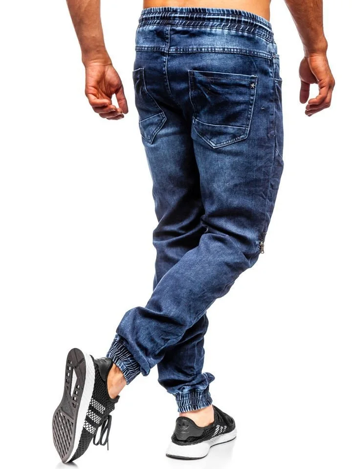 Повседневные джинсы на шнурке модные мужские брюки карго в стиле милитари прямые