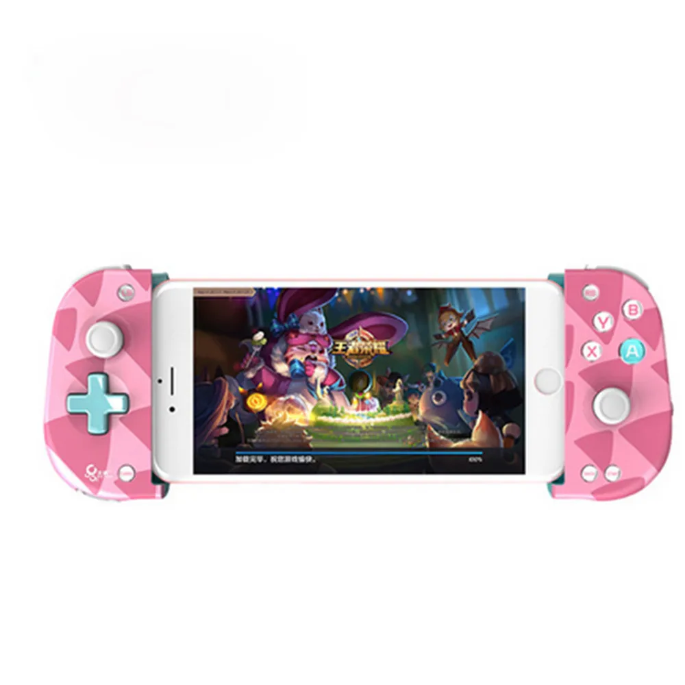 pink Портативный беспроводной геймпад для PUBG растягивающийся Bluetooth игровой шутер контроллер для iOS/Android телефон Выдвижной джойстик - Цвет: pink