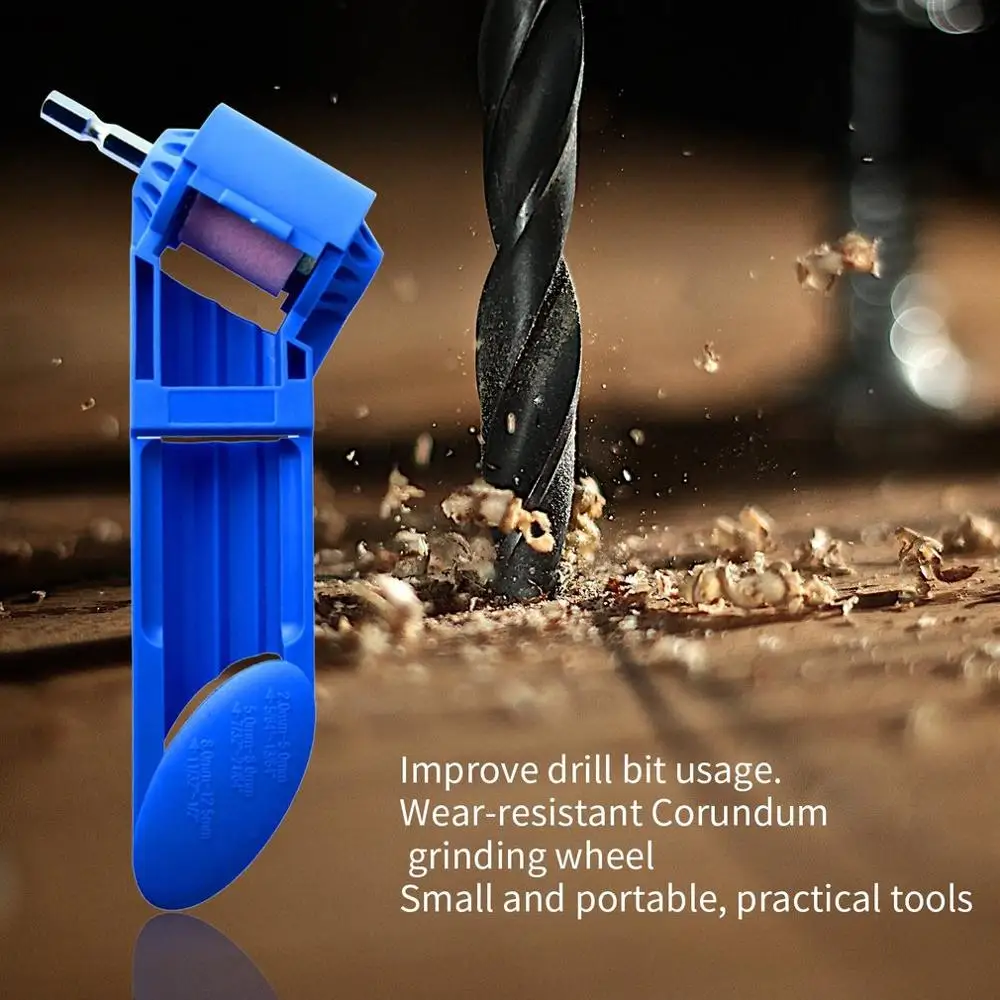 Portable Drill Bit Sharpener Corundum Grinding Wheel Electric Drill