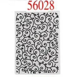 56028 1PC Plastic Embossing Folders Transparent Template Photo Album Fondant Decoration Making Scrapbooking Craft Card DIY hand Stamps - Цвет: 56028