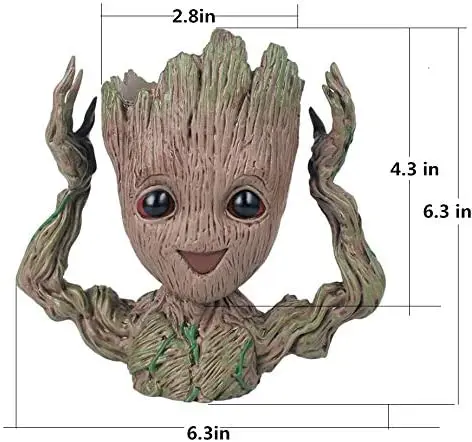 Новинка Groot цветочный горшок плантатор дерево человек Милая модель игрушечная
