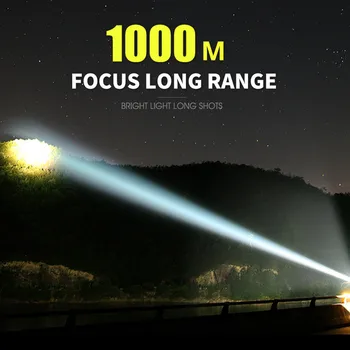 

Super Powerful LED Flashlight L2 XHP50 Tactical Torch USB Rechargeable Linterna Waterproof Lamp Ultra Bright Lantern Camping