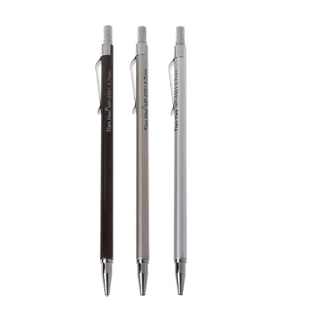 

3Pcs 0.7mm Automatic Pencil Office &School Metal Pens Supplies Mechanical Pencil