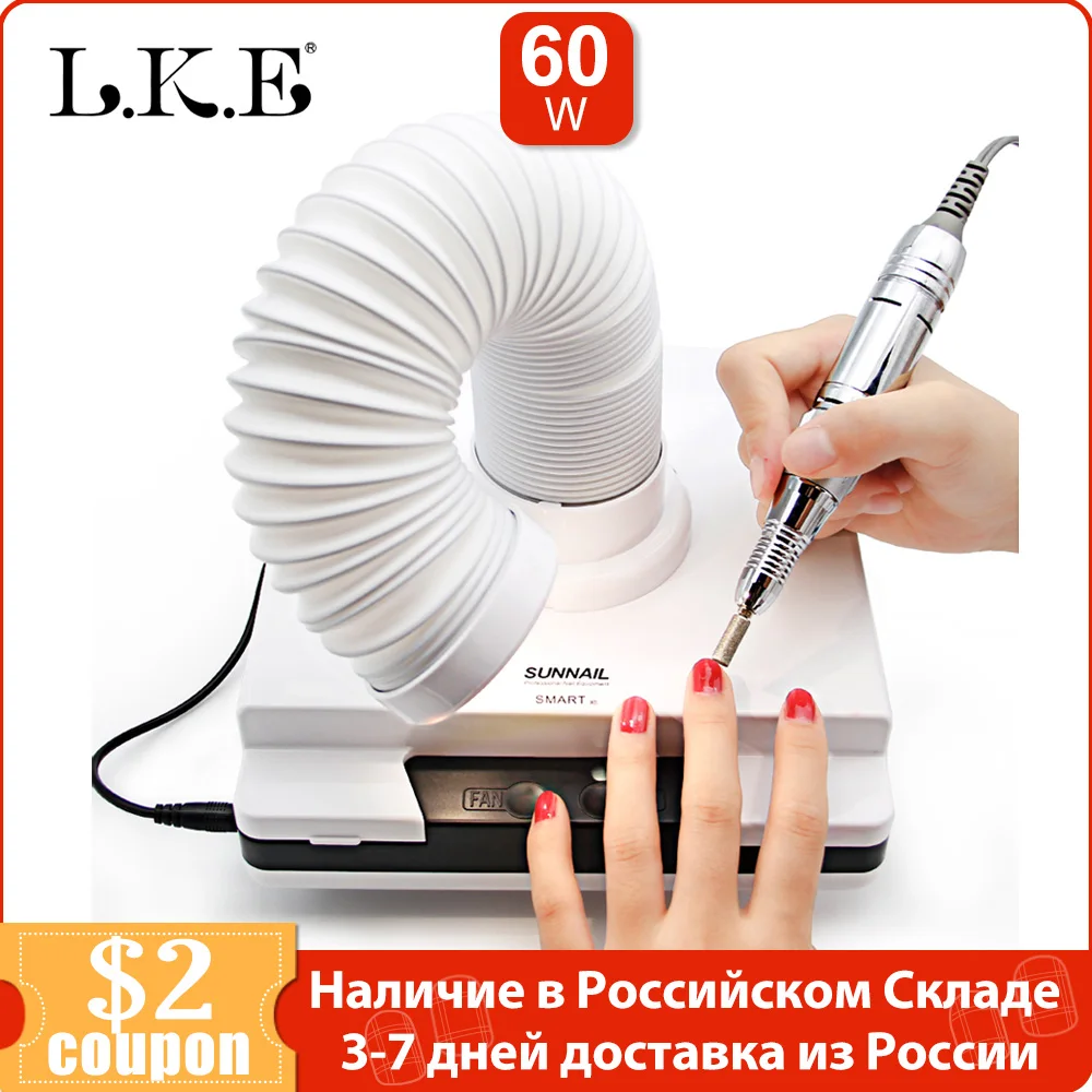 

LKE Powerful Nail Dust Suction Collector Professional manicure machine Nail Accessories Vacuum Cleaner Salon Equipment