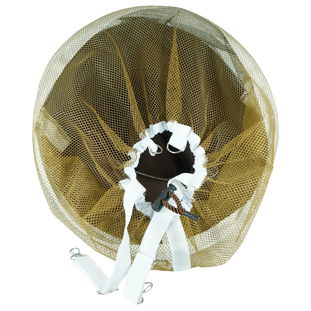 Beekeeping Protective Hat Beekeeper Cowboy Outdoor Anti Bee Insect Net Veil Cap Face Head Neck Wrap Ventilated Protector