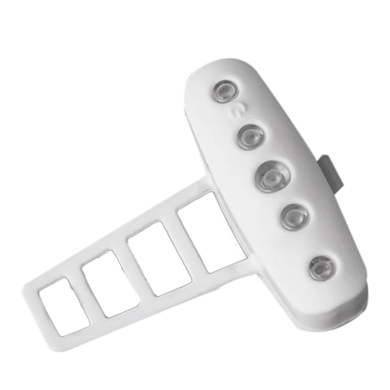 White USB Перезаряжаемый велосипедный светодиодный задний светильник, велосипедный безопасный светильник Предупреждение ющий задний фонарь, водонепроницаемый силикагелевый светильник - Цвет: White