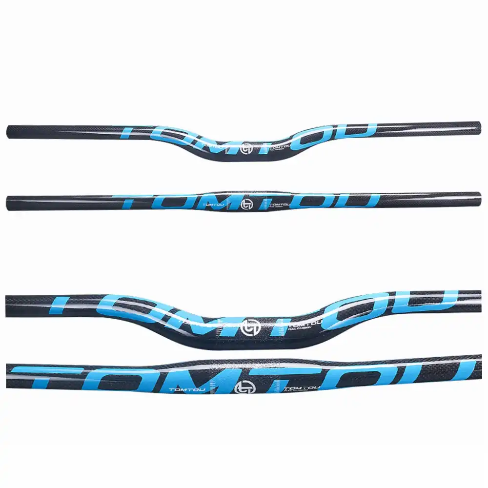 blue mtb handlebars