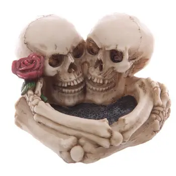 

Skull resin ashtray home decoration decoration non-slip crafts smokeless ashtray cigarette holder Halloween decoration supplies