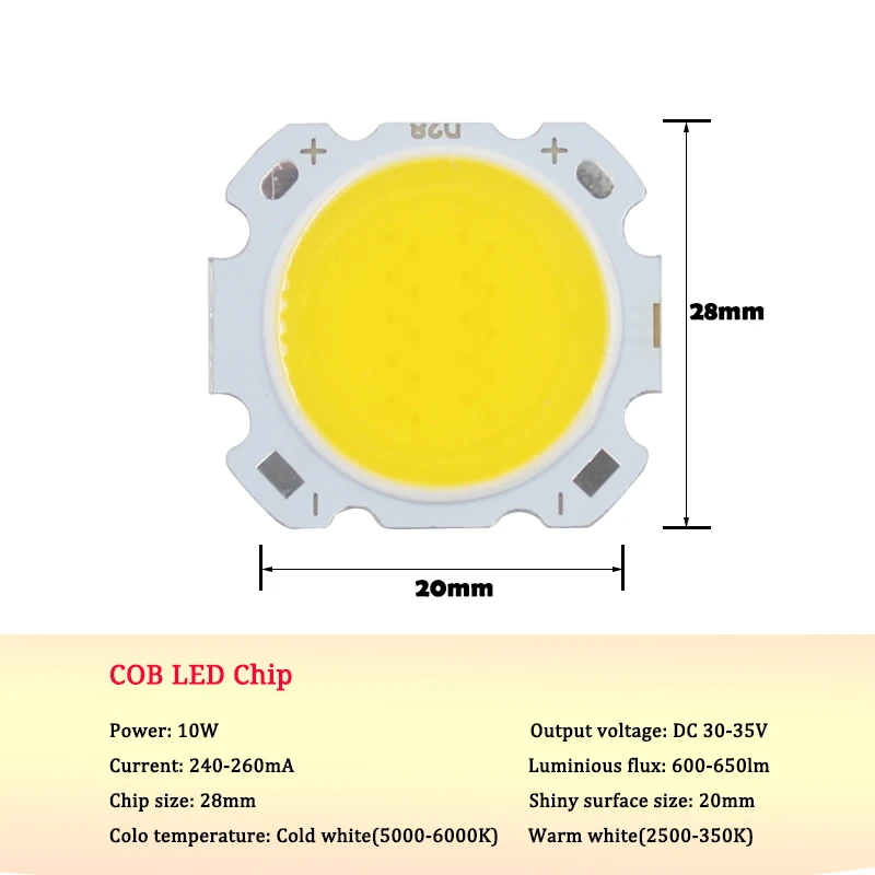 Светодиодный прожектор cree COB 10 шт. 3 15 Вт для DIY|led cob chip|cob chipled |