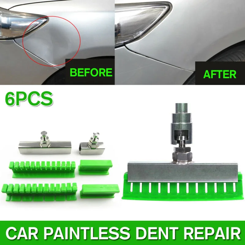 Novo e Alta Kit de Ferramentas Martelo Deslizante Extrator Levantador Carros Paintless Dent Removedor Reparação Qualidade 6 Pçs 7 6 pçs kit de ferramentas martelo deslizante