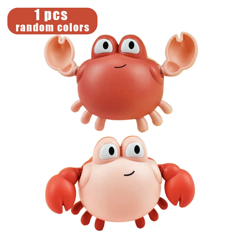1 PCS Cartoon Bath Toys Animal Tortoise Crab Classic Baby Water Toy Infant Swim Turtle Wound-Up Chain Clockwork Toy for Children 11