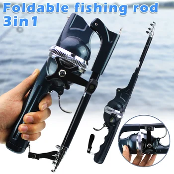 

Foldable Telescopic Fishing Rod Anti-slip Handle Portable Smooth Guide Ring for Sea XR-Hot