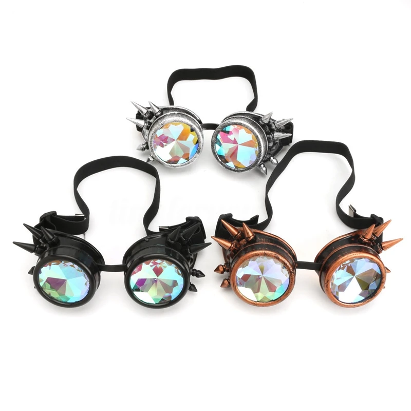 Винтаж очки в стиле стимпанк резинка для волос в готичном стиле Косплэй очки Аксессуары для вечеринки в стиле Хэллоуин праздничный карнавальный модные очки