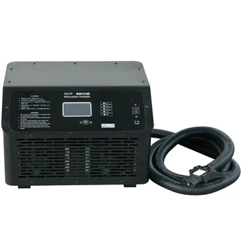 شراء60amp 2kw ليثيوم أيون متعددة سيارة رافعة شوكية عربة جولف شاحن بطارية وحدة متعددة مع شحن بندقية