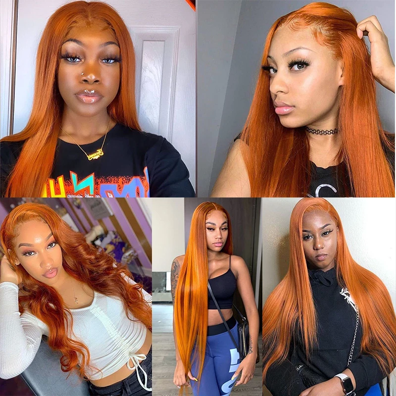 Orange ginger lace front wig Outlet