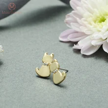 Новое поступление, с милым рисунком кота, Стад Серьги с милыми животными серьги модные украшения для девочек