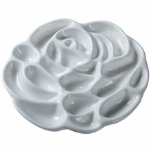 Керамика художника краски палитра Роза предназначен лоток для акварельной гуаши краски, 6 дюймов в диаметре