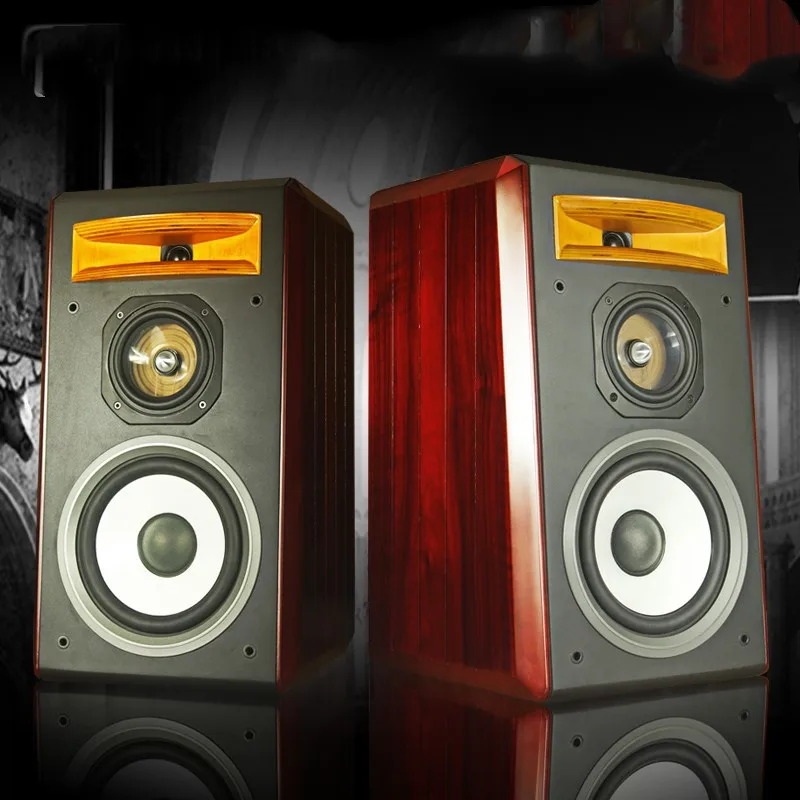 M-016 рога HiFi8 дюймов пассивная книжная полка динамик трехполосная домашняя аудио Пара импортных бревен