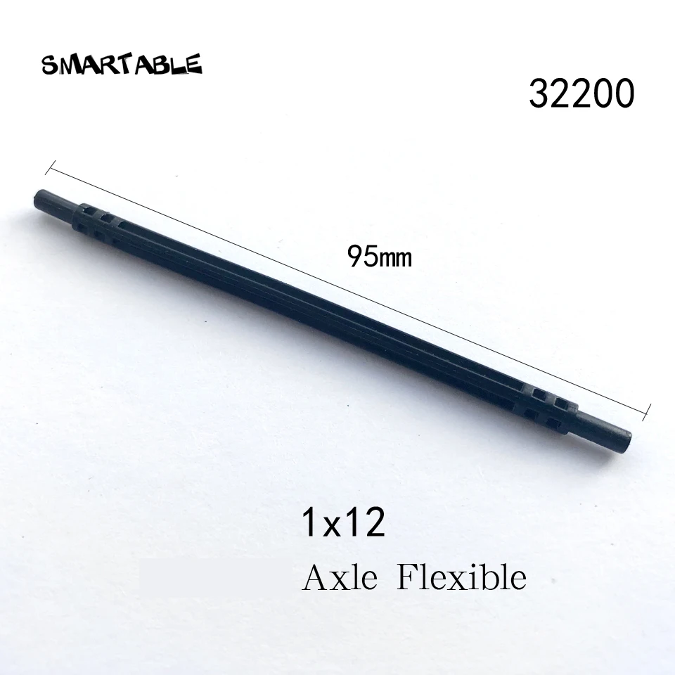 Smartable High-Tech Axle Flexible 1x12 95mm Building Blocks MOC Parts Toys For Kids Educational Compatible 32200 20pcs/lot | Игрушки и
