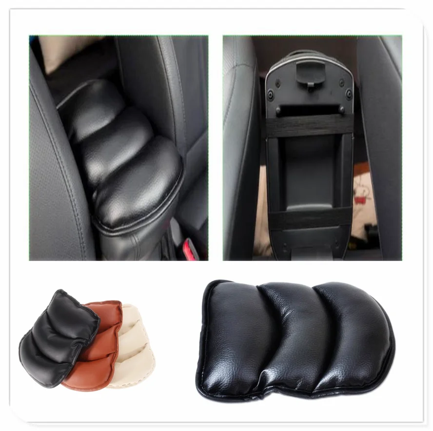

Car Leather Central Armrest Console Cover Cushion Pad Mat for Peugeot 206 307 406 407 207 208 308 508 2008 3008 4008