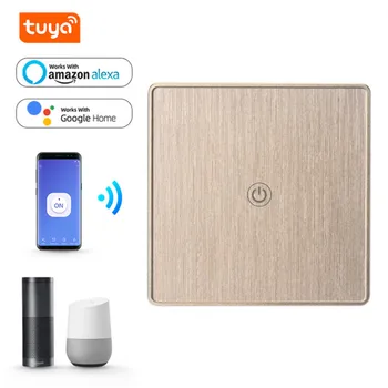 

WiFi Smart Wall Touch Light Switch 1-3 Gang Smart Life/Tuya Wireless APP Remote Control Glass Panel Work with Alexa Google Home