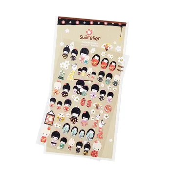 

1pcs/lot Lovely Japanese Girl Decorative Stickers Adhesive Stickers Scrapbooking DIY Decoration Diary Stickers