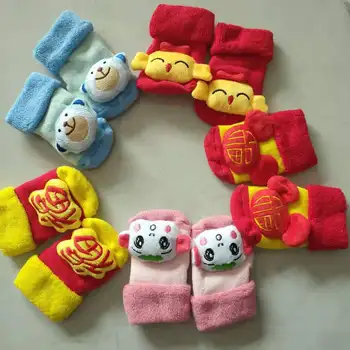 

Stock Autumn and Winter BABY'S Socks Cartoon doll Combed Cotton Babies' Socks Dispensing Anti-slip Cute Socks
