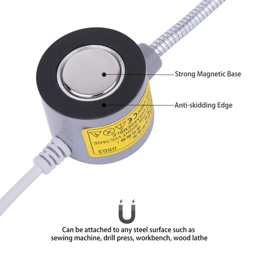 SMD2835 30 LED 재봉틀 램프, 다기능 유연한 작업 램프, 자석 포함, 선반, 드릴 프레스용 산업용 조명 5