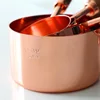 UPORS Rose Gold Measuring Cups and Spoons Set Teaspoon Wood Handle Copper Pink Kitchen Milk Coffee Cake Baking Measuring Spoon ► Photo 2/6