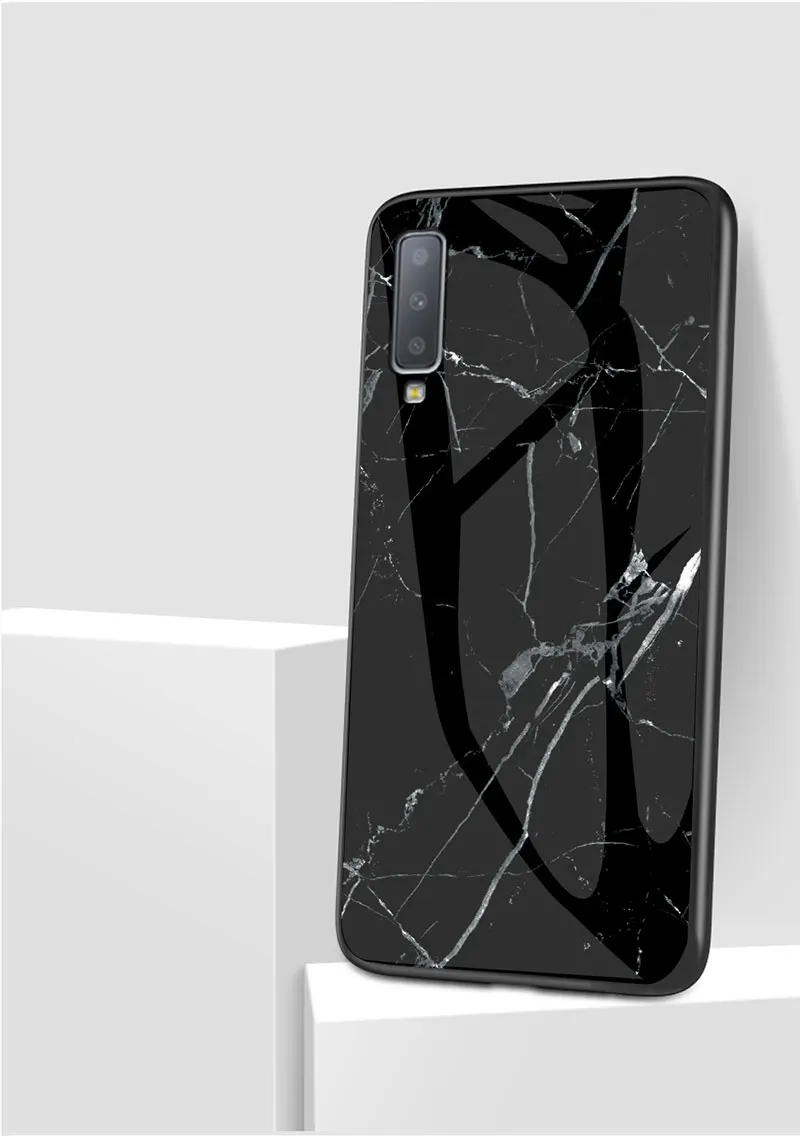 5 Мрамор Стекло чехол для samsung Galaxy S9 S10 плюс S10E A10 A20 A20E A30 A40 A50 A60 A70 A7 A6 J4 J6 плюс Note 9 10 Pro Чехол - Цвет: 5