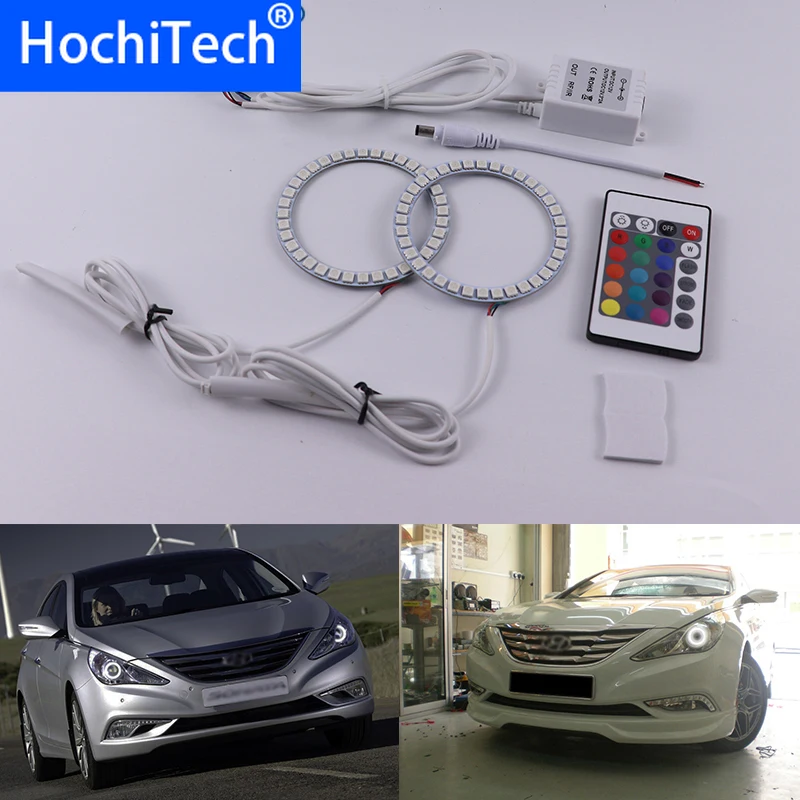 Для Hyundai Sonata i45 2009 2010 2011 2012 2013 2014 Многоцветный комплект светодиодов глаза ангела RGB